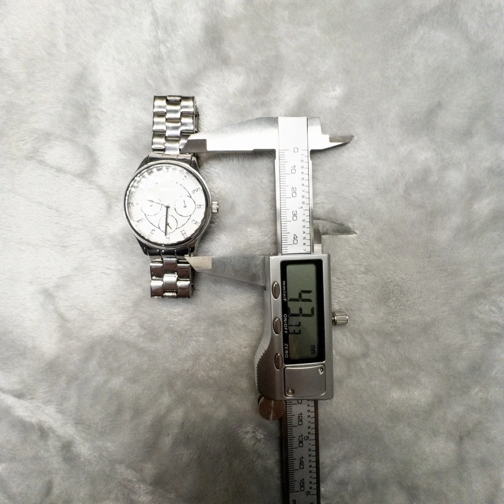 Fossil BQ1560 Modern Sophisticate Collection Multifunction Silver Crystal Watch